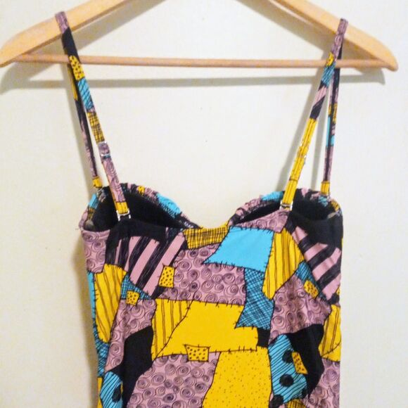 Disney Nightmare Before Christmas Sally One Piece Swimsuit-Large-Lined-Skirted - Picture 6 of 9